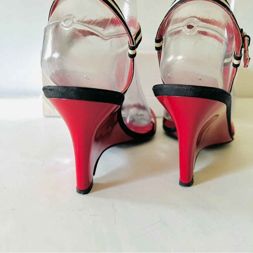 Salvatore Ferragamo red lacquered